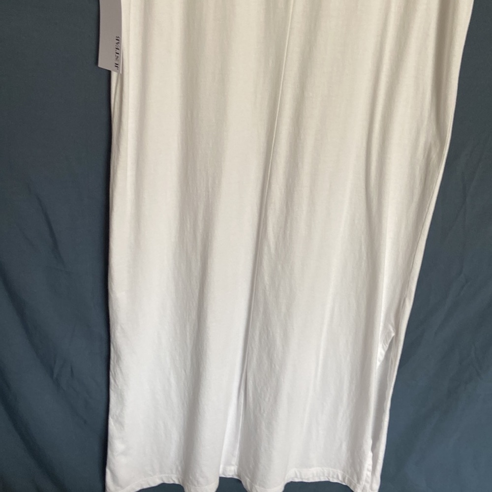 JUSTFAB Dress-NWT-Young Women Sz-S- Versatile White Beach/Pool/Robe/Coverup/Maxi - Picture 8 of 12
